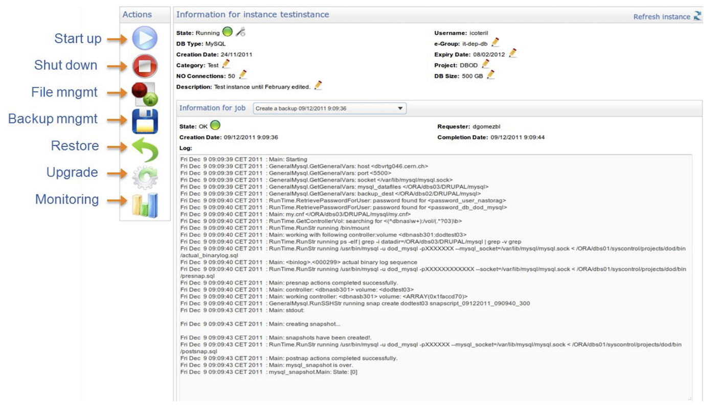 DB On Demand Web UI